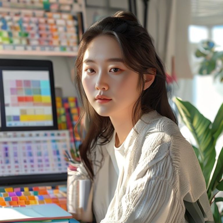 지안 디자인 포트폴리오 프로필 사진